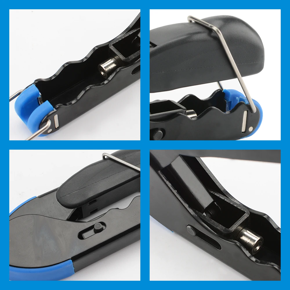 RG59/RG6/RG7/RG11 Wire Stripper Crimper Tool Kit Coaxial Cable Crimping Pliers Set With 10PCS RG6 F Compression Connectors