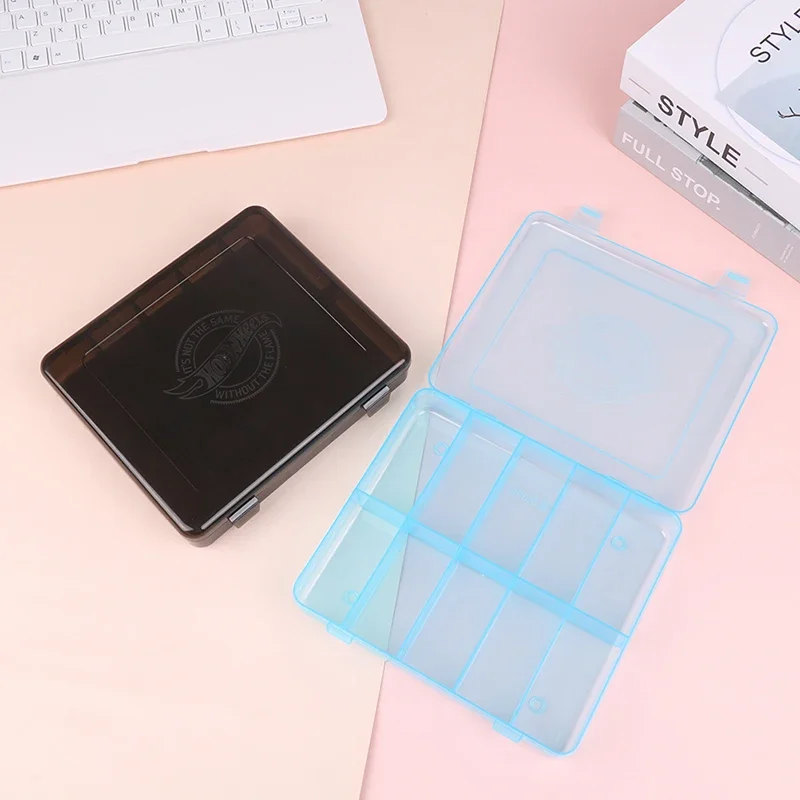 24grid transparent plastic storage box jewelry box electronic component box removable lid fishing gear fish hook box storage box