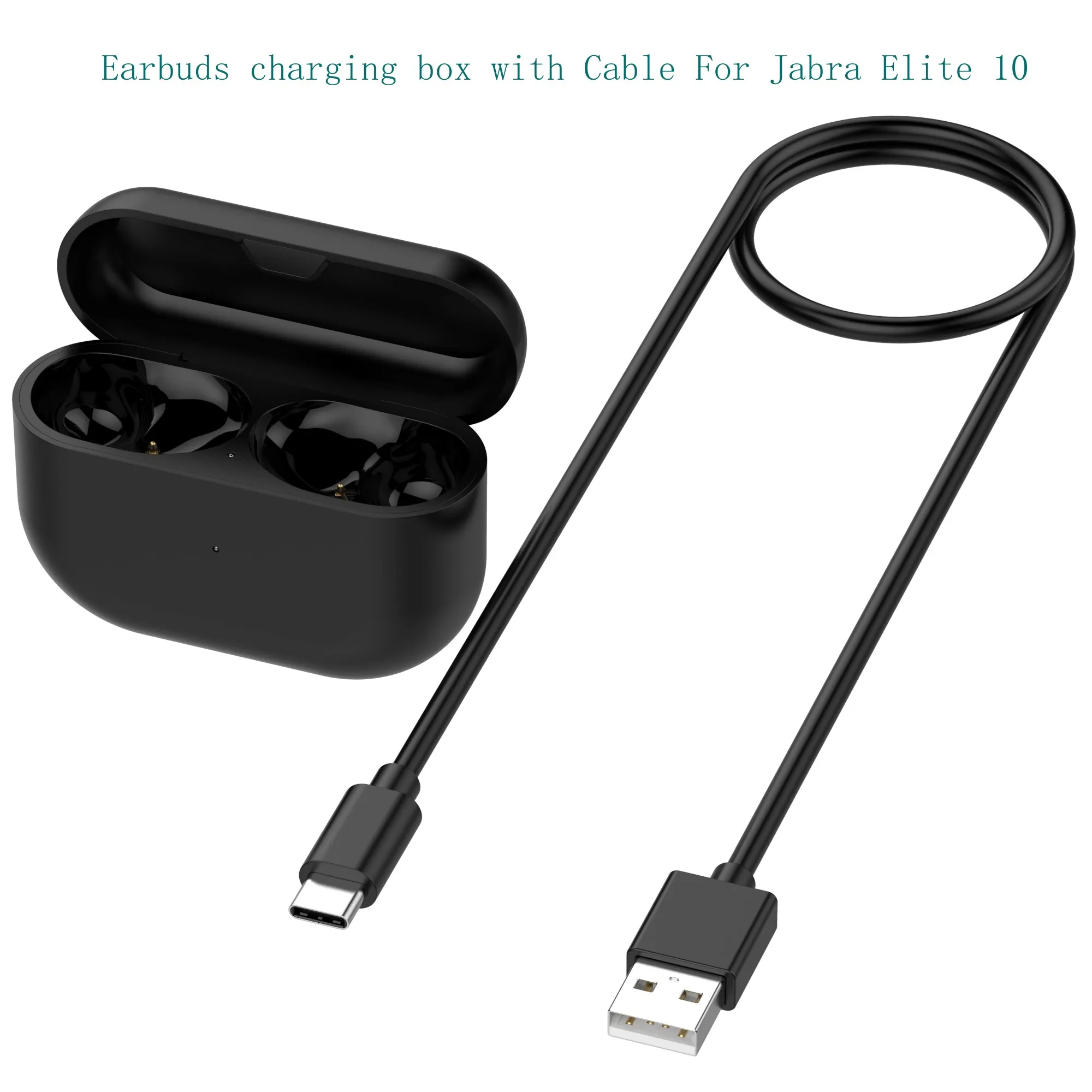 

New Type-C Port Charging Case for Jabra Elite 10 Headset Charging Compartment For Elite 10 BT Headset Charger Accessories