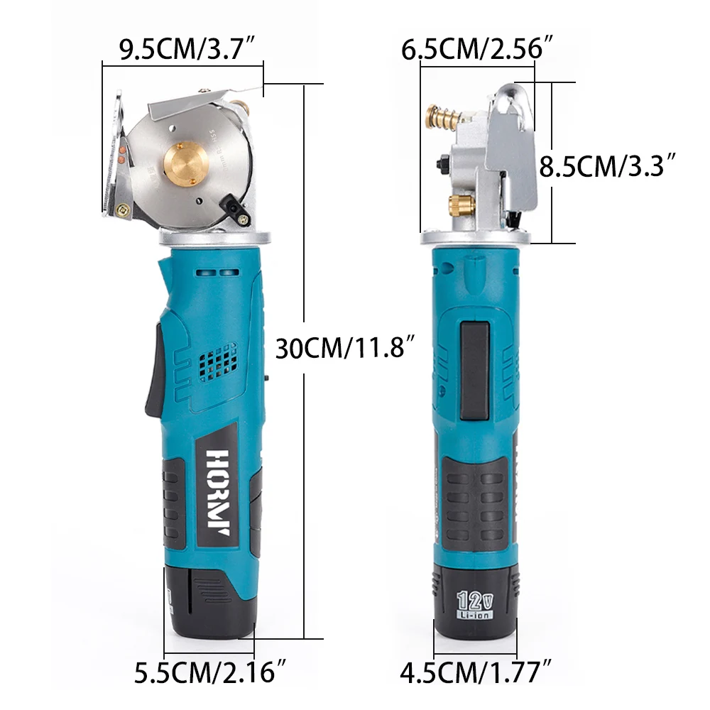 European regulation 12V round knife wireless electric cutting machine 70/90mm Bosch battery scissors cutting machine