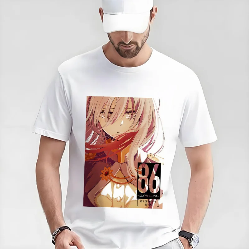

86 Eighty Six Gift t shirt Japan Manga Graphic Tee 60526 Anime Y2K Clothes Short Sleeve All size Tops S-6XL Cartoon Streetwear