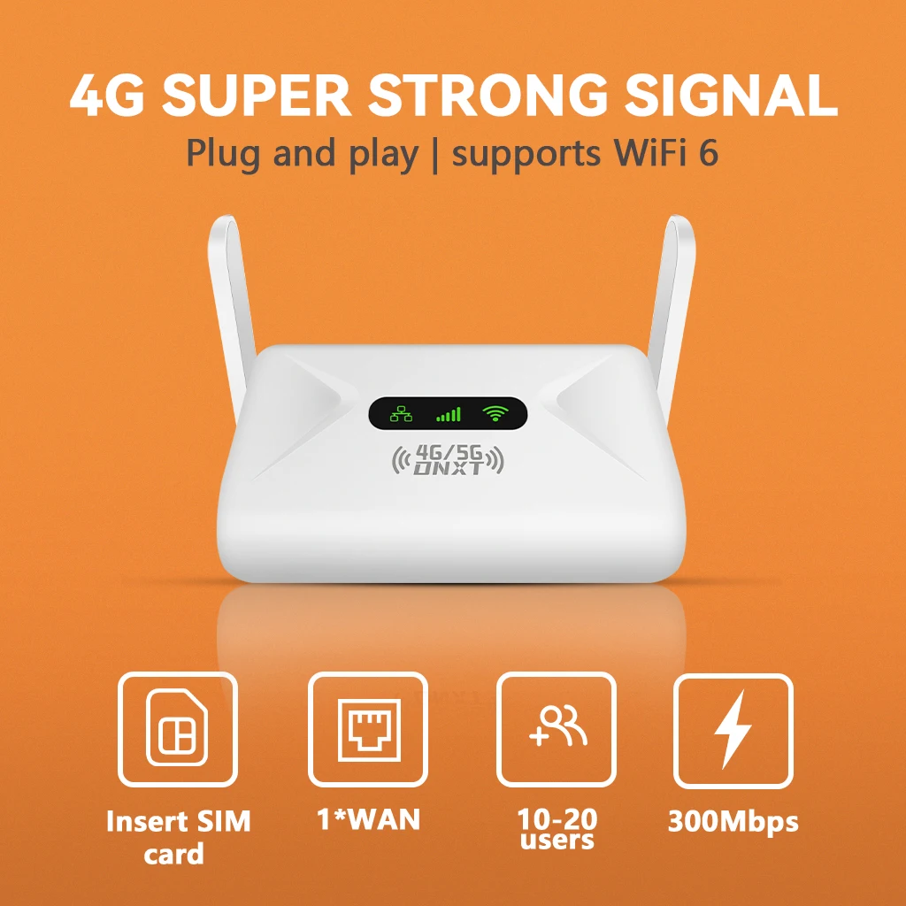 DNXT Q30 4G MINI CPE راوتر WIFI6 نقطة اتصال مشتركة 4G بطاقة SIM راوتر #3