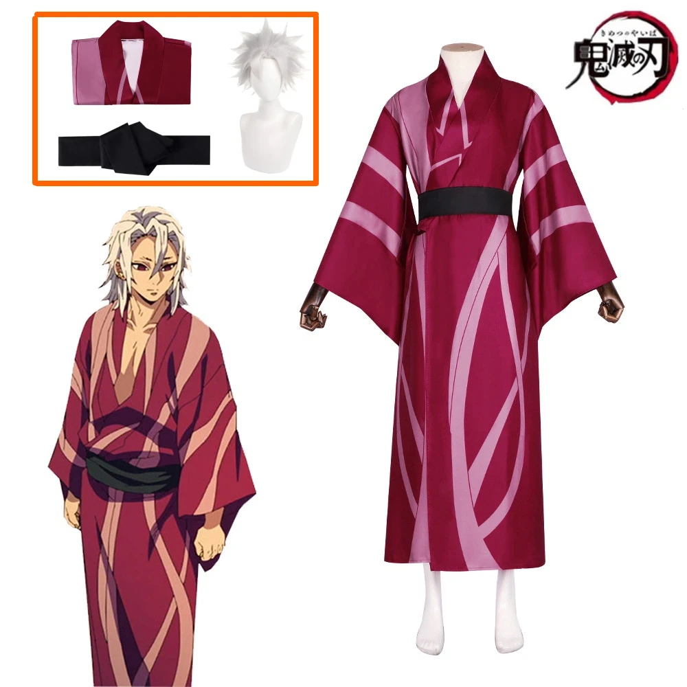 

Anime Demon Slayer Kimetsu No Yaiba Kimono CosplayCostume Demon Slayer Team Kazuyuki Tsubasa Miya Kawa Cosplay Halloween Costume