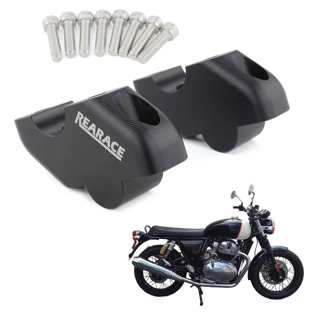 Handlebar Risers Height 30mm with 20mm offset Motorcycle Interceptor 650 2018 2019 2020 2021 2022 2023-2026 For Royal Enfield