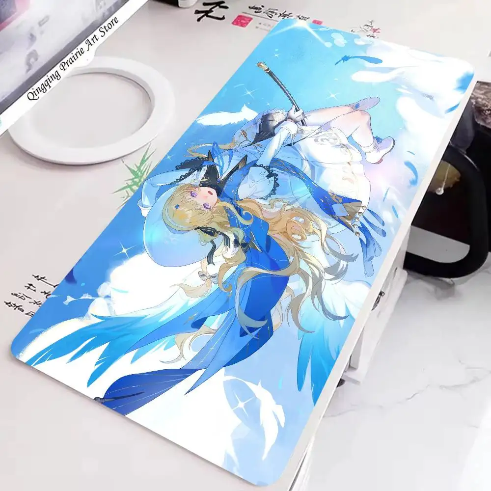 Phoebe Game W-Wuthering Waves Mousepad Non-slip Suitable For Office Computers Laptops E-sports Game Desk Mats XXL Keyboard