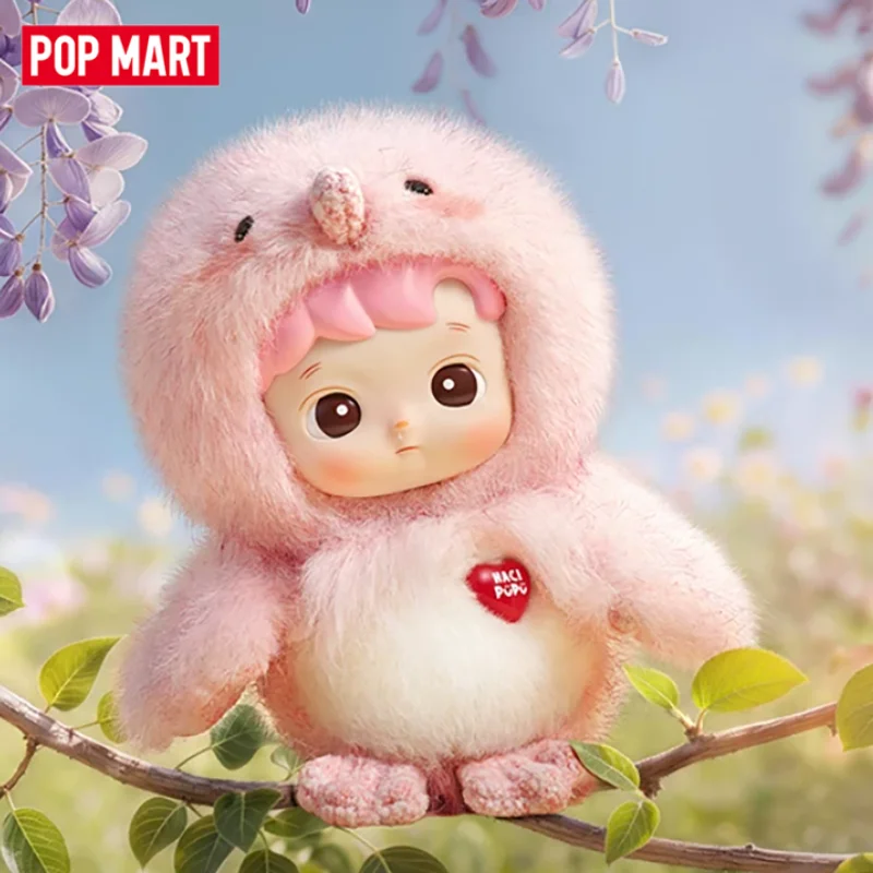 POPMART Serie Dear Birds Colgante de Vinilo y Peluche Caja Sorpresa Misteriosa Figura de Acción Decoración para el Hogar y Escritorio Lindo