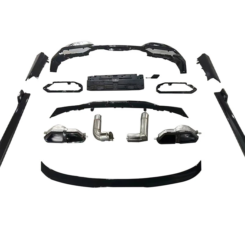 For  7 Series G70 2023-2025 Dream Garage Affordable MP Body Kit Gloss Black Carbon Fiber Look M760 Black Warrior Bodykit