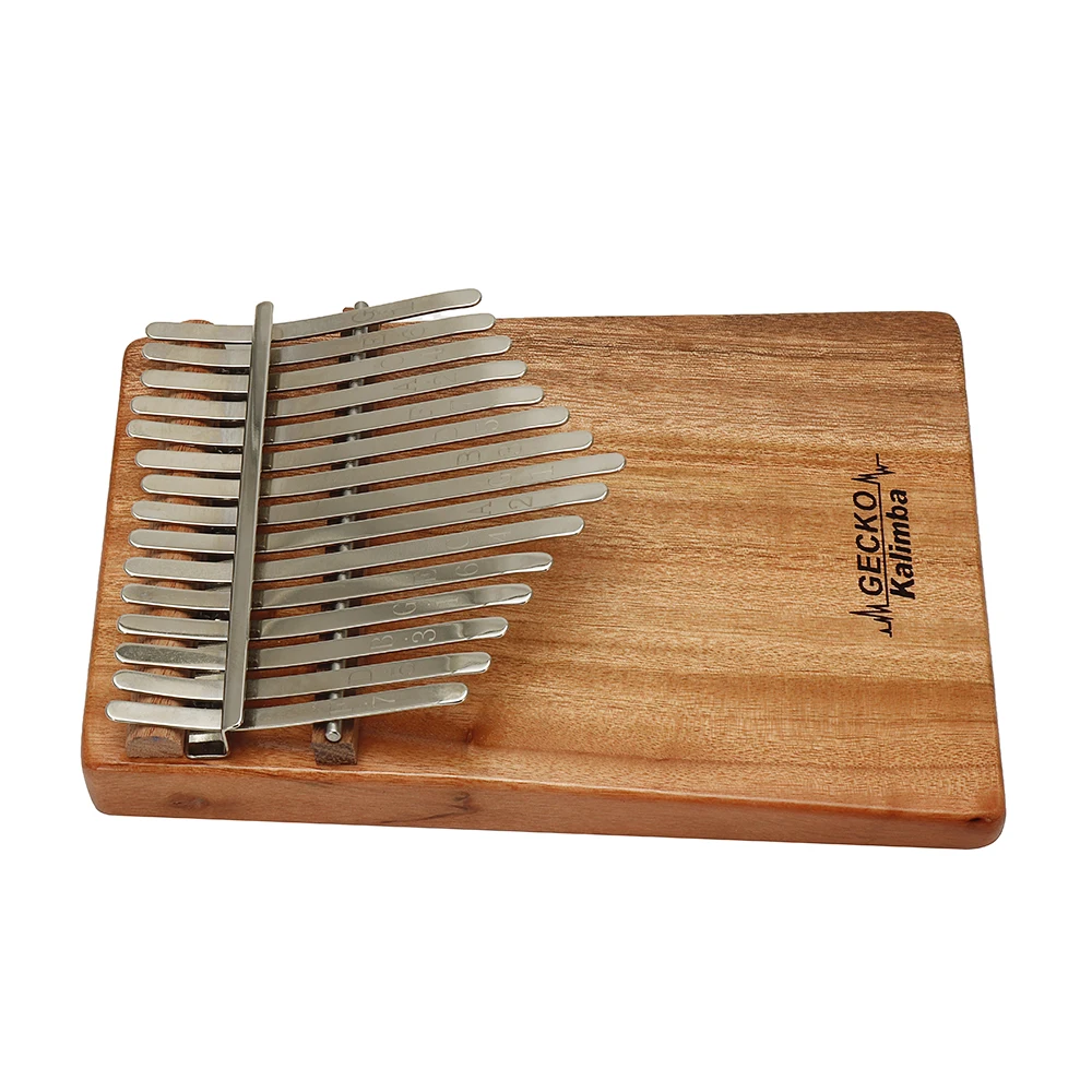 GECKO 15 touches Kalimba G ton pouce Piano Mbira clavier Instrument + pick-up bois de camphre Kalimba Instrument de musique K15CAPEQ