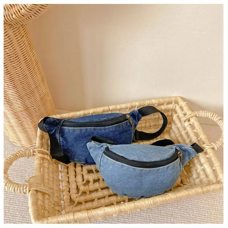 Denim-Gürteltasche mit Reißverschluss, Crossbody-Stil, Sling-Design, lässiger Stil, Denim-Material, lässige Umhängetasche für Jungen – Detail 11