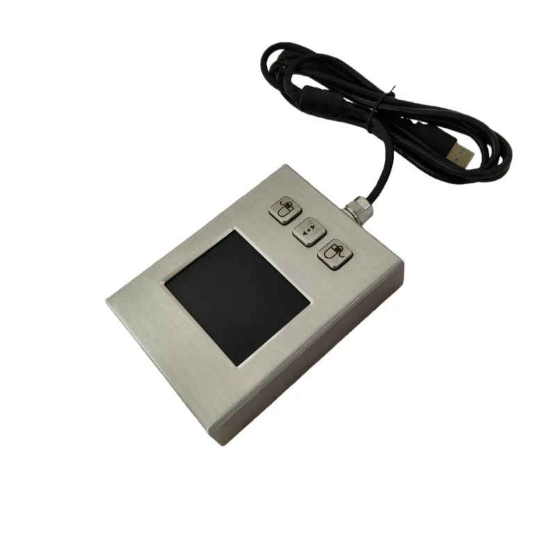 

Industrial USB Desktop Metal Touchpad Mouse with 3 Buttons Rugged Wired Pointing Device for Harsh Environments