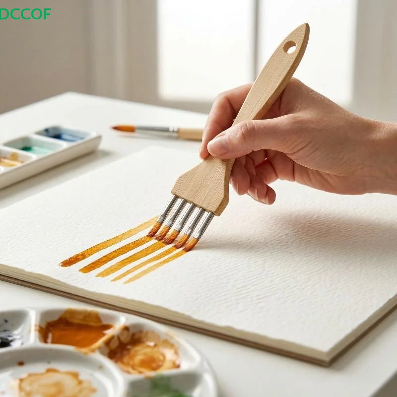 Art Brushes Multi-toothed Comb Watercolor Acrylic Painting Set Textured Effects For Paper Canvas Students Artists Supplies