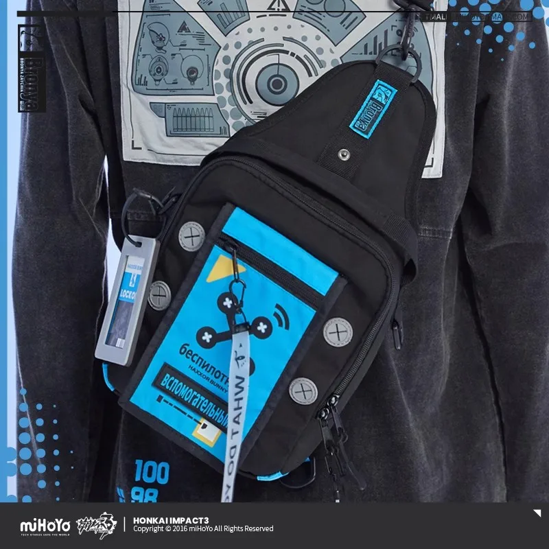 حقيبة ظهر رسمية من miHoYo Honkai Impact 3rd مرخصة من الرسوم المتحركة Bronya Zaychik "أرنب المدينة المفقودة" حقيبة ظهر/حقيبة كتف هدية #3
