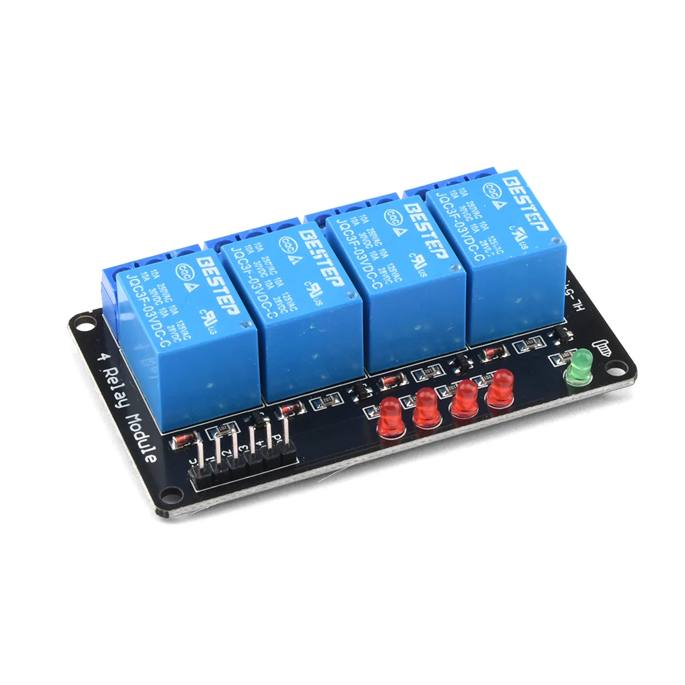 3V 1/2/4 Channel Relay Module Low Level Trigger Liluminated Relay with Lamp Relay Output 1 2 4 Way Relay Module for Arduino