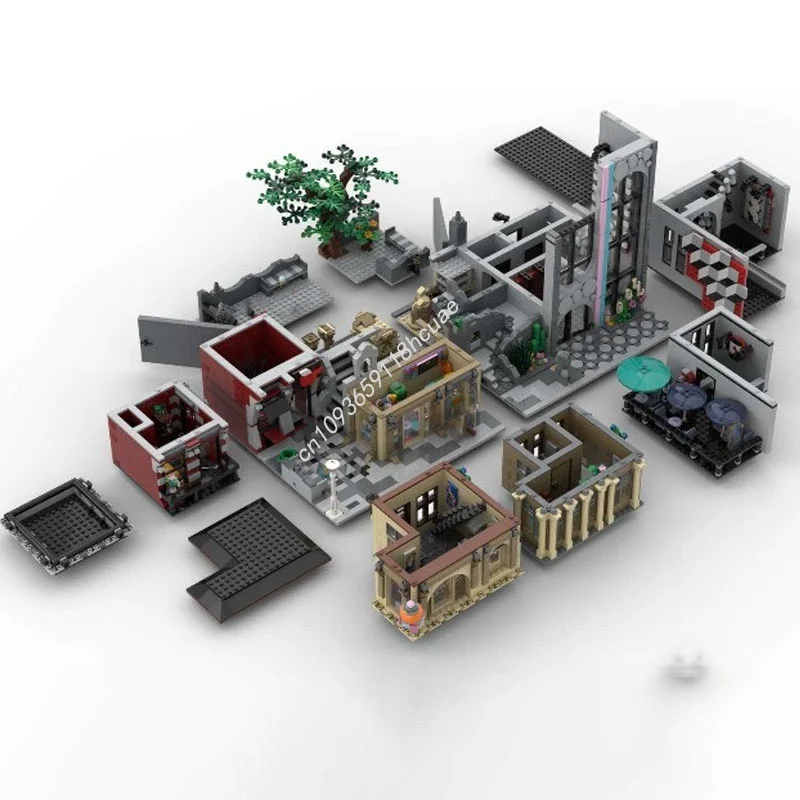 3981개 MOC 이탈리아 유산 박물관 모듈형 모델 블록 조립 장난감 DIY 브릭 크리스마스 선물 생일 선물