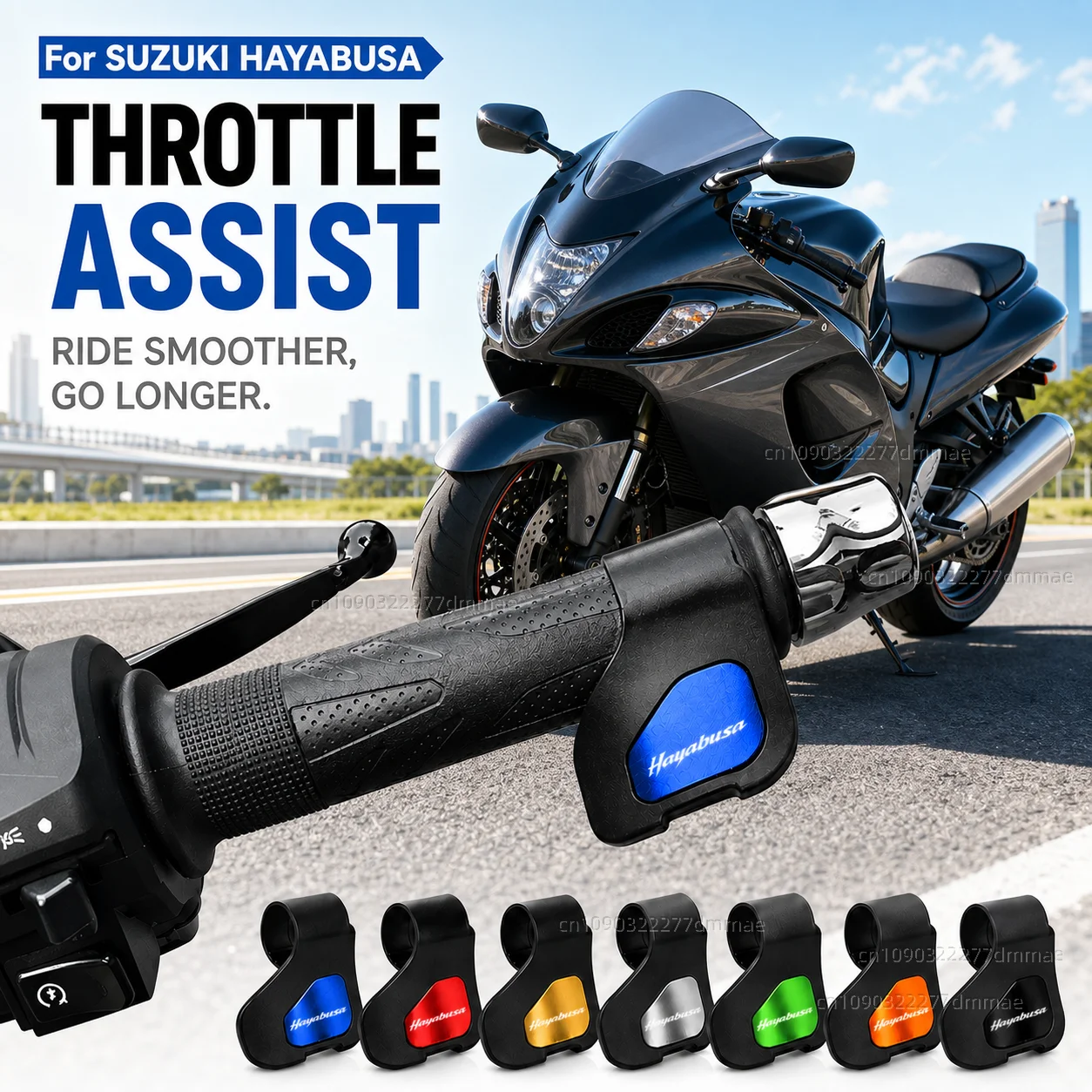 

For SUZUKI HAYABUSA Motorcycle Throttle Assistant Clip Labor Saver Acceleration Labor-saving Auxiliary Handle Grip Control CNC