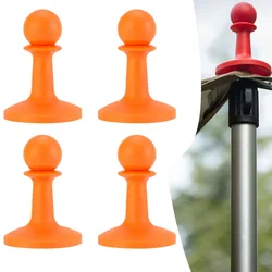 4pcs Camping Tent Rod Lightning Proof Cap Canopy Rod Awning Rod Support Bar AntiThunder Protections Cover Tent Accessory