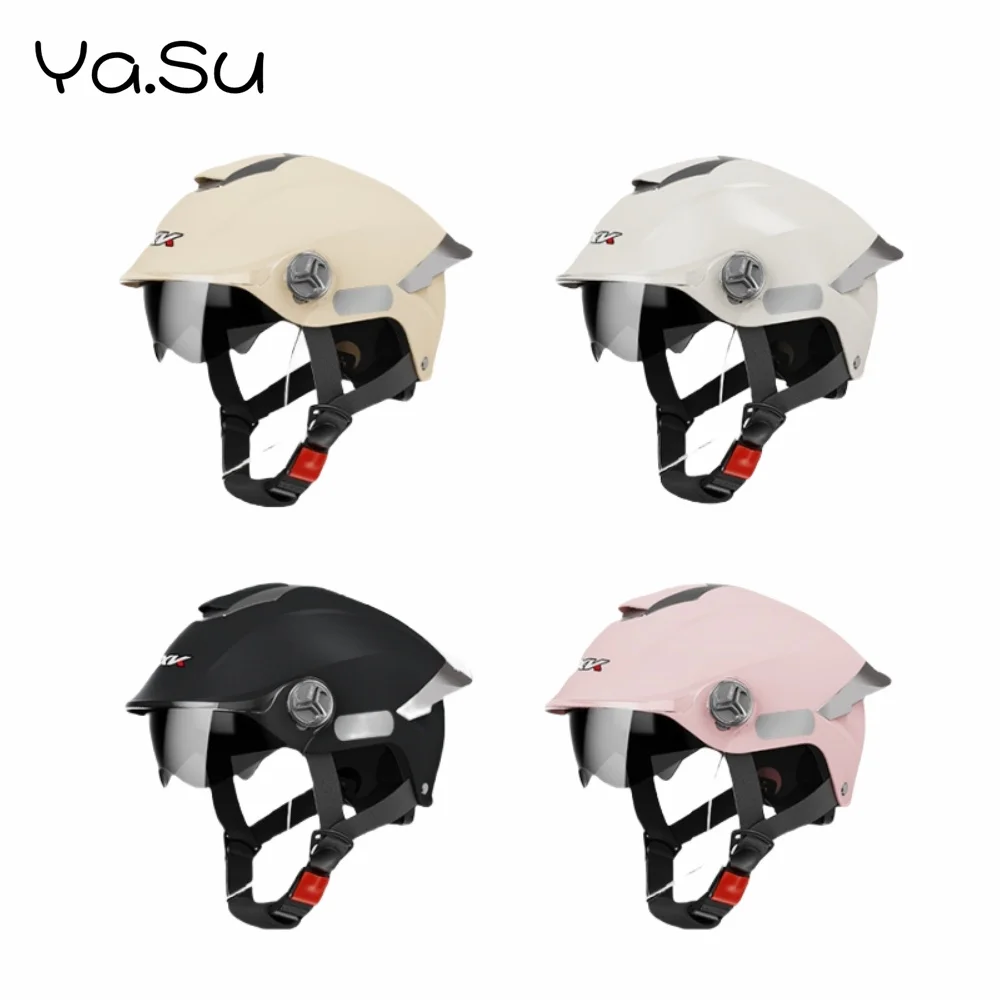 

Electric Motorcycle Helmet Summer Lightweight Breathable Four Seasons Universal Half Helmet