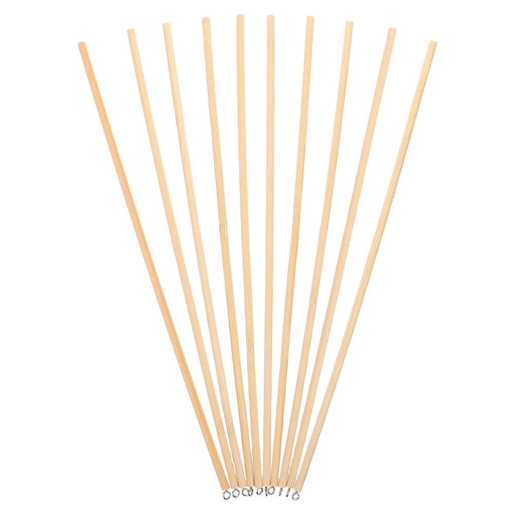 Varillas de manipulación de marionetas, palos de Control de marionetas de mano de madera maciza, palos artesanales de sombra de madera para bricolaje, 10 Uds.