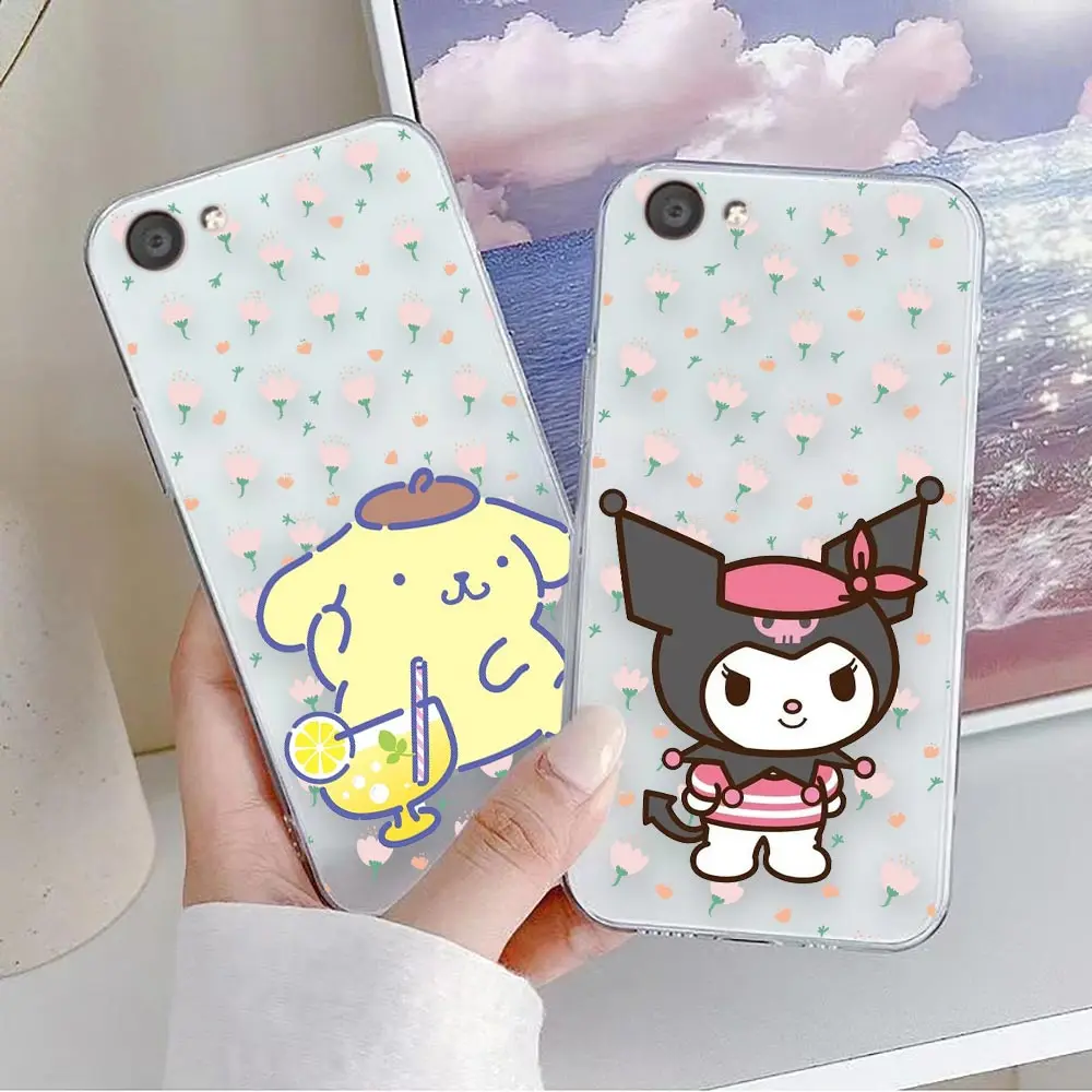 Clear Phone Case For VIVO Y32 Y33S Y50 Y51S Y52S Y53S Y55S Y95 Y97 5G 4G Case Funda Coque Shell Melody Kuromi Little Twin Stars