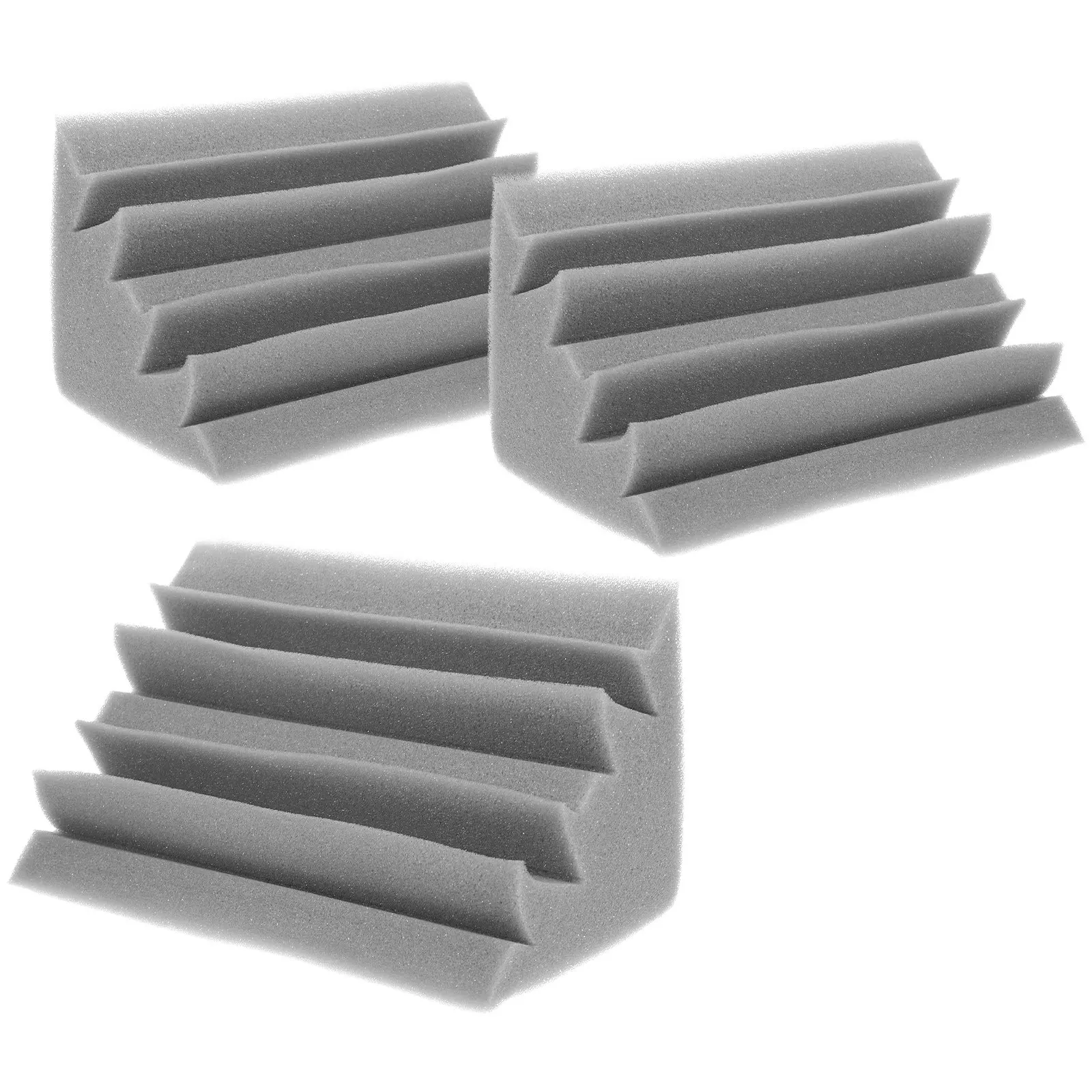 Corner Bass Trap 3Pcs Sound Absorbing Foam Panels for Studio KTV Room Acoustic Treatment Materials Supplies