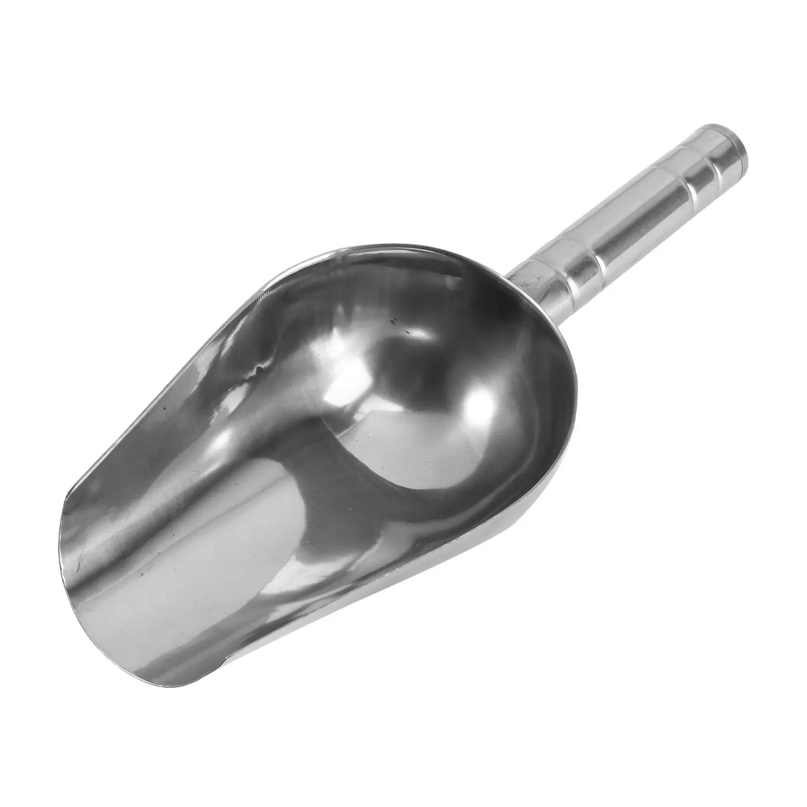 

250G Stainless Steel Scoop Durable Candy Nut Flour Popcorn Coffee Bean Dog Food Shovel Pet Feeder Tool Heavy Duty Round Scooper
