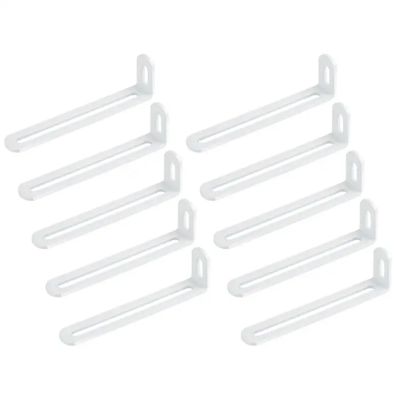 652F Iron Corner Brackets Set With Double Grooves Wall Mounting Brackets for Secure Wall Mounting and Home Improvement