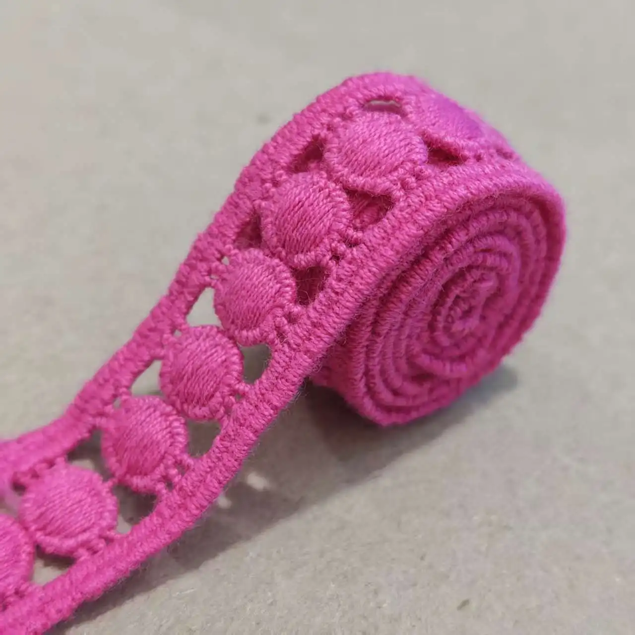 20mm Rose Color Cotton Lace Embroidered Lace Trim Decoration DIY Handmade Sewing Crafts Latest African Laces Fabric