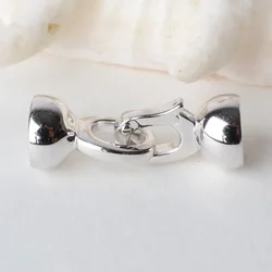 Solid 925 Sterling Silver Necklace Clasp for Necklace / Bracelet Jewelry diy Components