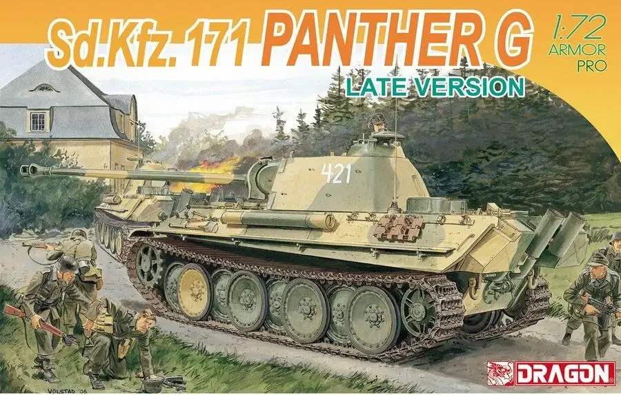 

DRAGON 7206, масштаб 1/72, немецкий комплект модели Sd.Kfz.171 Panther G Late Version