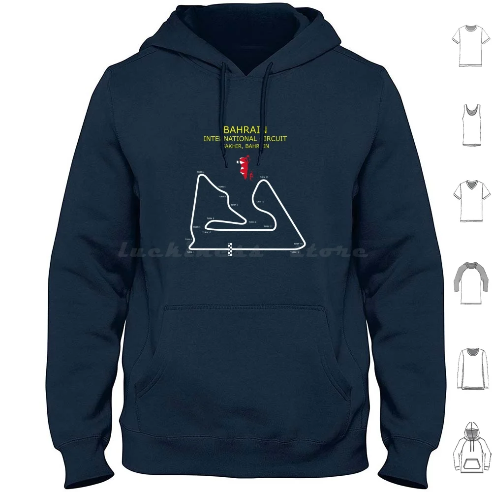 Bahrain International Circuit Hoodie Cotton Long Sleeve Bahrain International Circuit Grand Prix Grand Prix Circuit