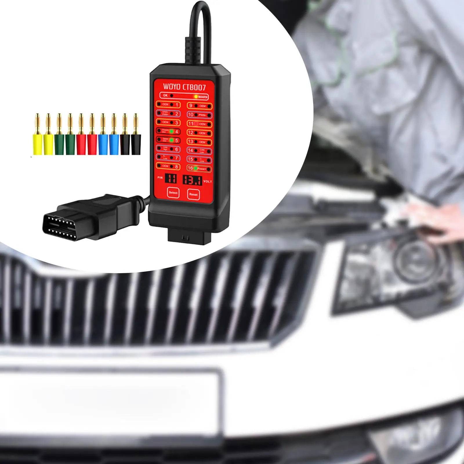 12V 24V Can Tester Box for Vehicle Diagnosis Lightweight Dlc