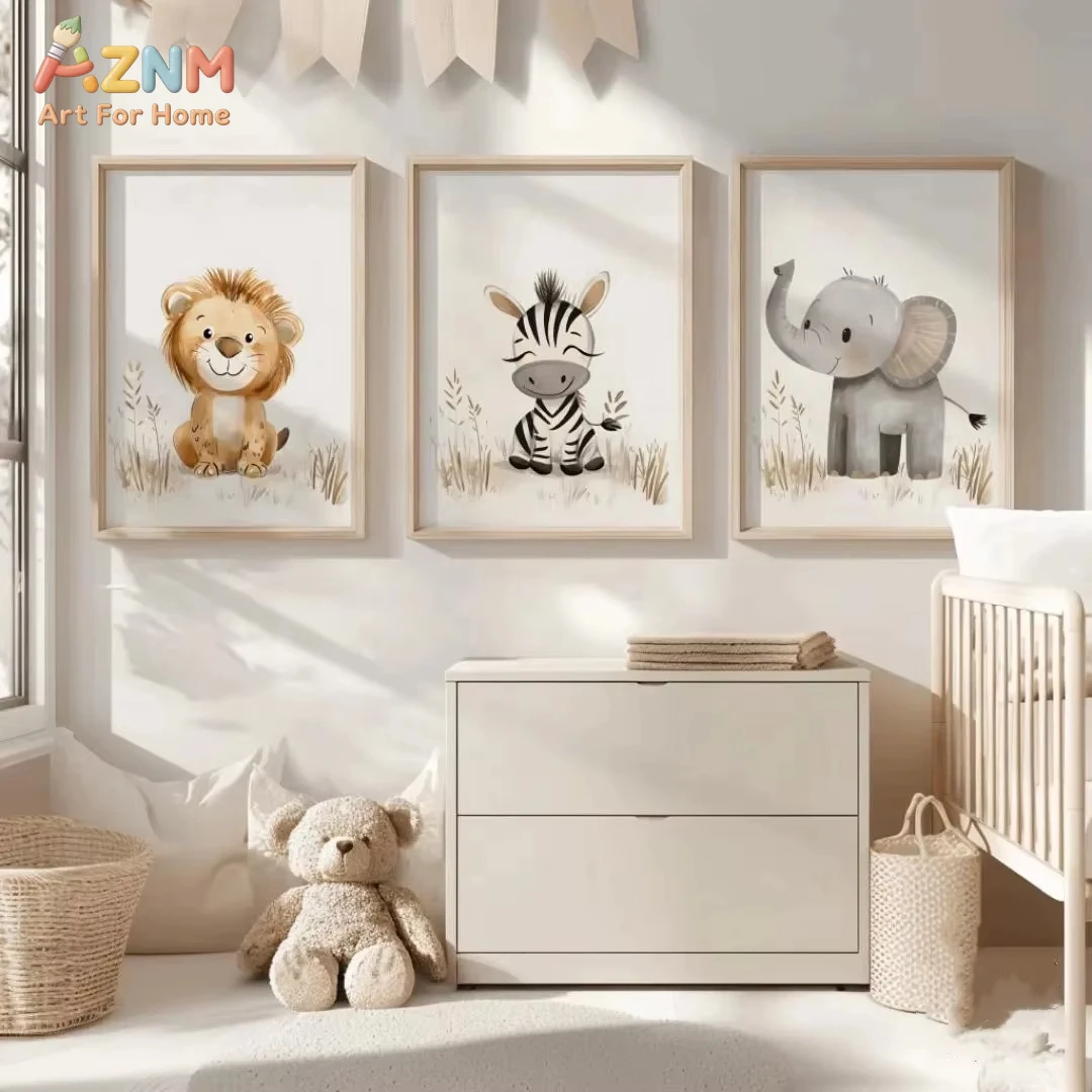 لوحات جدارية محايدة لغرفة الأط - مراجعة Baby Nursery Neutral وسعره