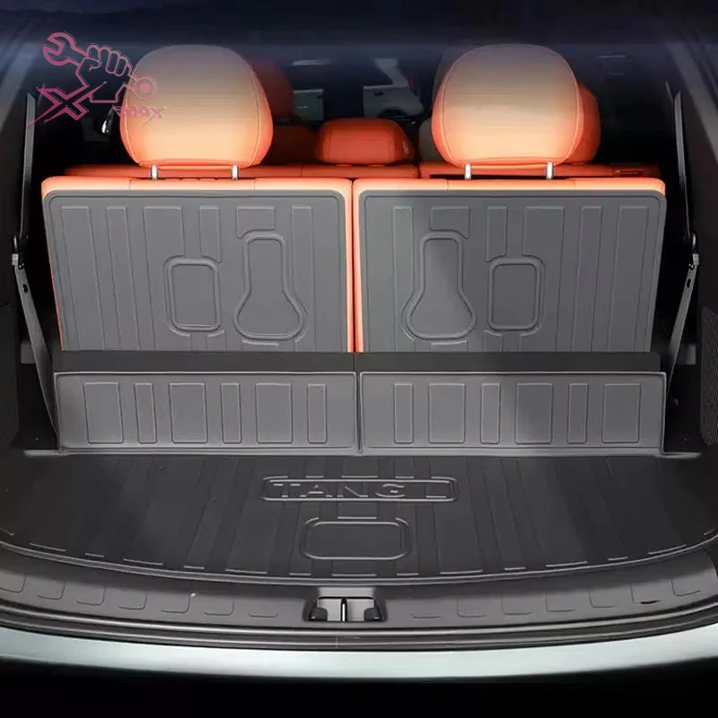 

For BYD TANG L DM-i DM-p EV 2025 Custom Fit Car Trunk Mat All Season Cargo Mat 3D Shaped Laser Measured Trunk Liners