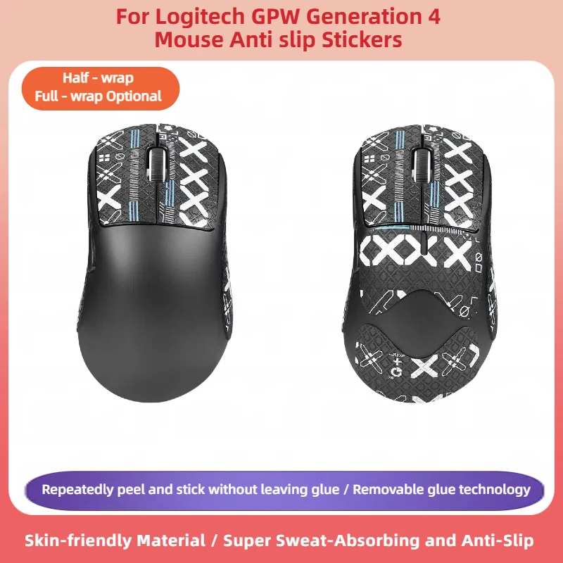 

High-Quality Anti-Slip Full-Cover Sweat-Wicking Palm Stickers - Ideal Accessory For Logitech G Pro Wireless 4 (GPW4) Mouse