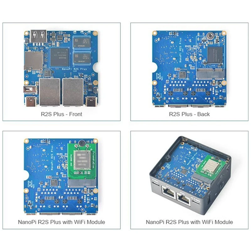 Imagem -04 - Plus Mini Roteador Rockchip Rk3328 Porta Gigabit Dupla 1gb de Ram 32gb Emmc Nanopi-r2s