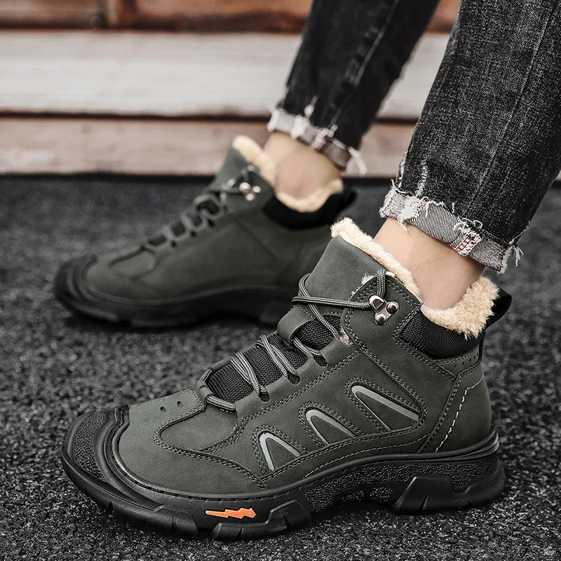 

Новинка 2024, мужская повседневная обувь больших размеров, кожаные туфли на толстой подошве, сшитые вручную лоферы, модная мужская обувь