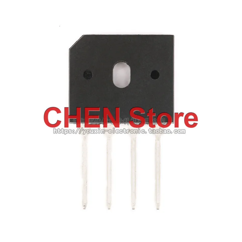 10pcs GBU406 4A/600V flat bridge rectifier bridge stack glass passivation rectifier