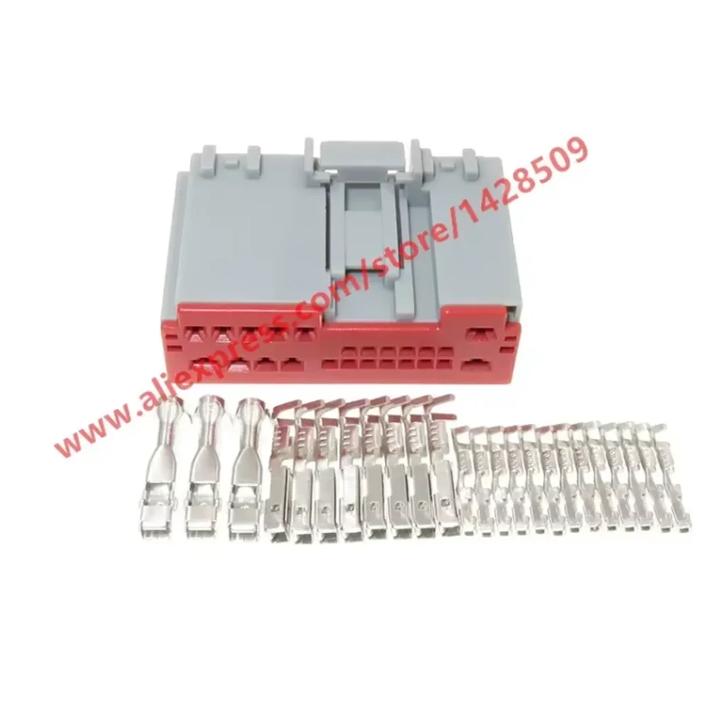 1 Set 24 Pin Car Auto Power Speaker Cable Plug Audio Connection Wire Connector With Terminals For BUICK