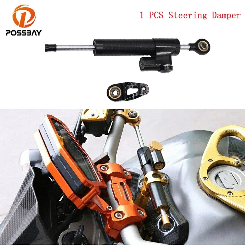 

Motorcycle Steering Damper Stabilizer Linear Bracket Mount for Kawasaki Suzuki Yamaha YZFR1 R6 Electric Scooter Moto Accessories