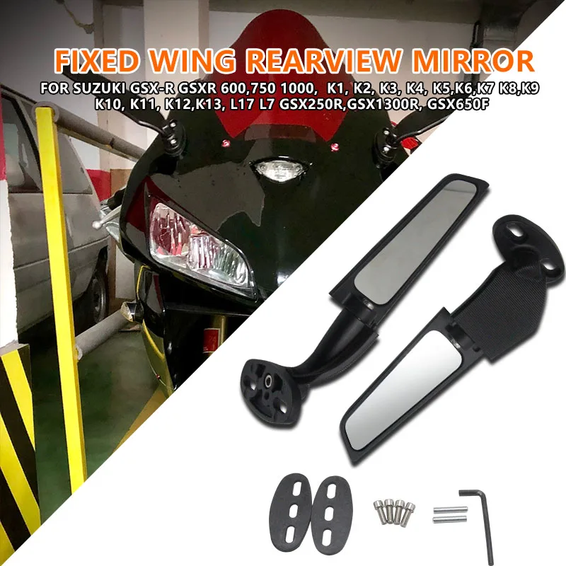 

For Suzuki GSXR GSX-R 600 750 1000 1300 K1 K2 K3 K4 K5 K6 K7 K8 K9 K10 K11 L7 L17 Motorcycle Retrofit Swivel Mirror Rear Mirror