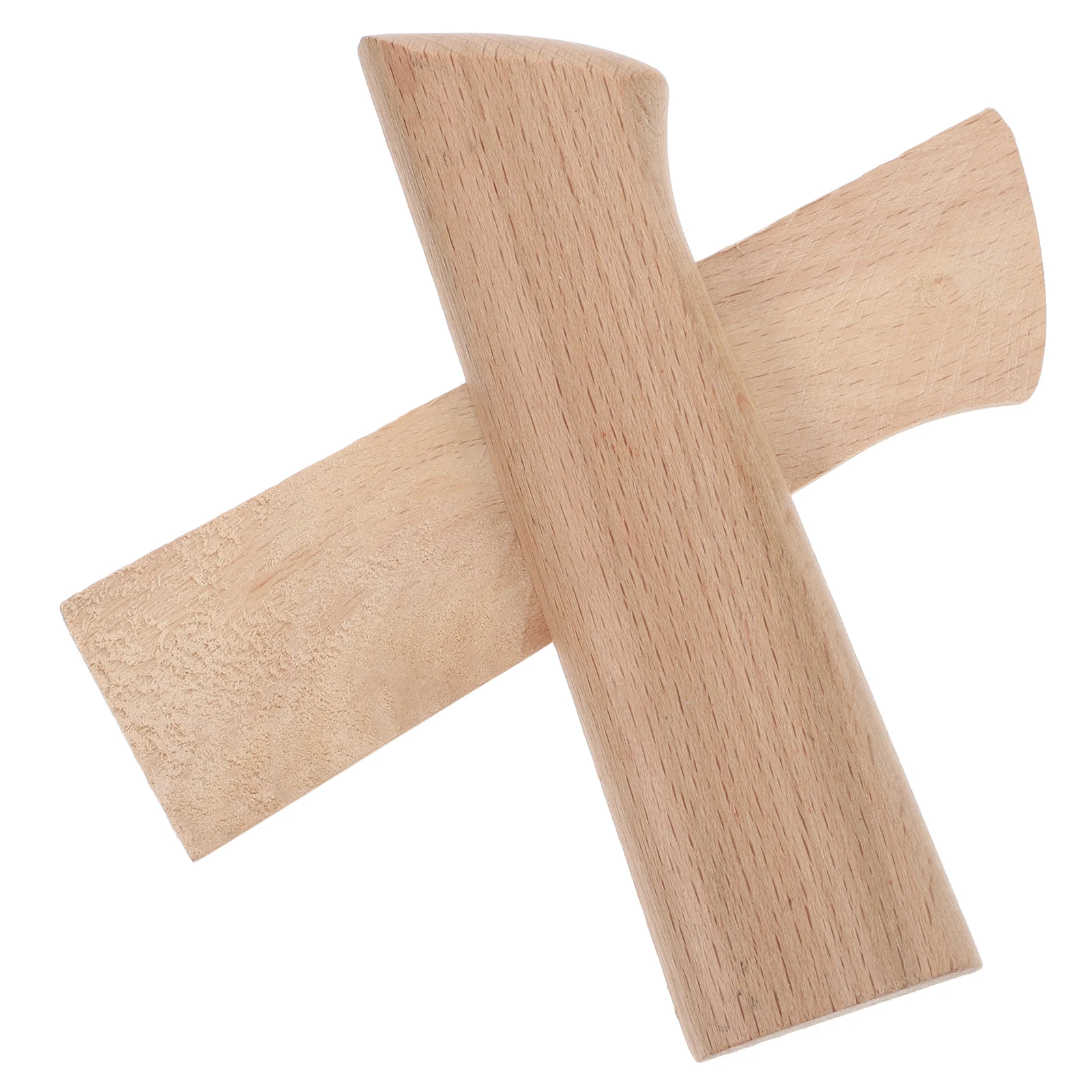 

2Pcs BeechWood Handle KitchenKnife Replacement WoodenRepair Handles AntiSlip ChefKnife Accessory Part Tool