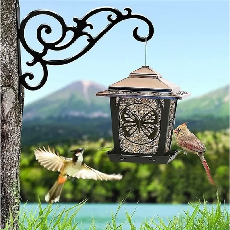 A74E-Bench Stands Hooks(2Pcs) For Hanging Wall-Mounted Planters, Baskets, Wind Chimes-Balcony Planters Hooks And Racks