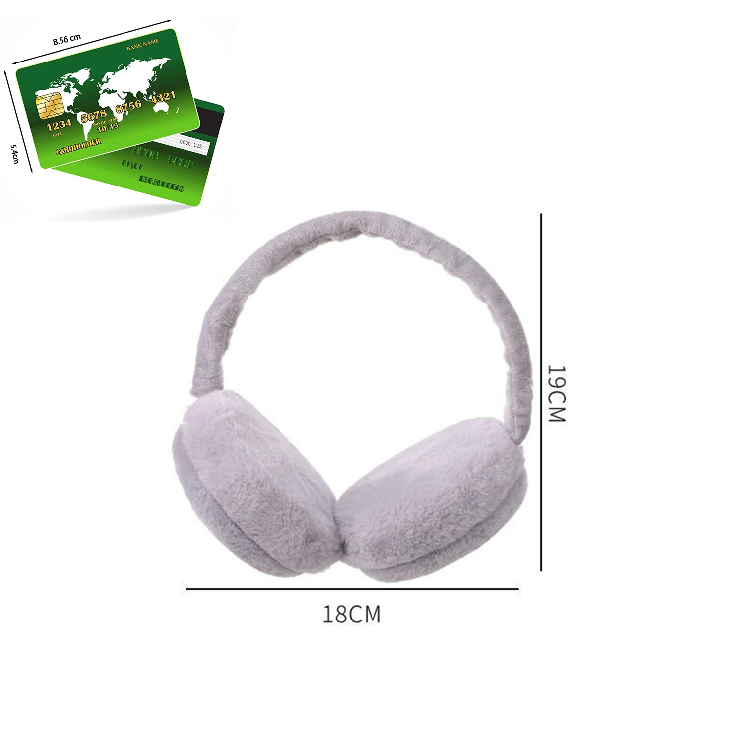 Fashion Autumn Winter Earmuffs Women Men Ear Warmer Plush Solid Color Adjustable Foldable Ear Muffs Earflap Earmuffs