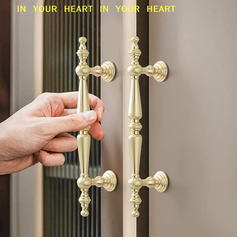 【X】French Style Vintage Cabinet Single-Hole Handles 1Pcs Pulls for Wardrobe Furniture Upgrade
