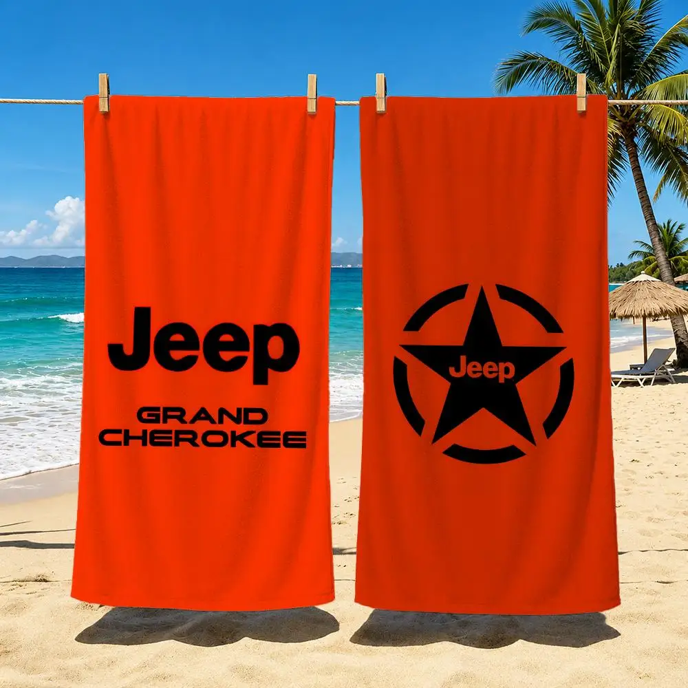Brand J-Jeep Towel Towel Soft Pool Gift For Travel Gym Shower Cool Camping Quick Dry Sports  Large Beach Towel