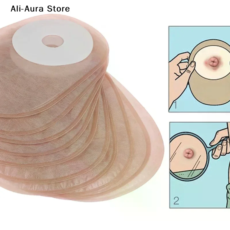 10PCS System Colostomy Bags Disposable Ostomy Drainable Single Pouch
