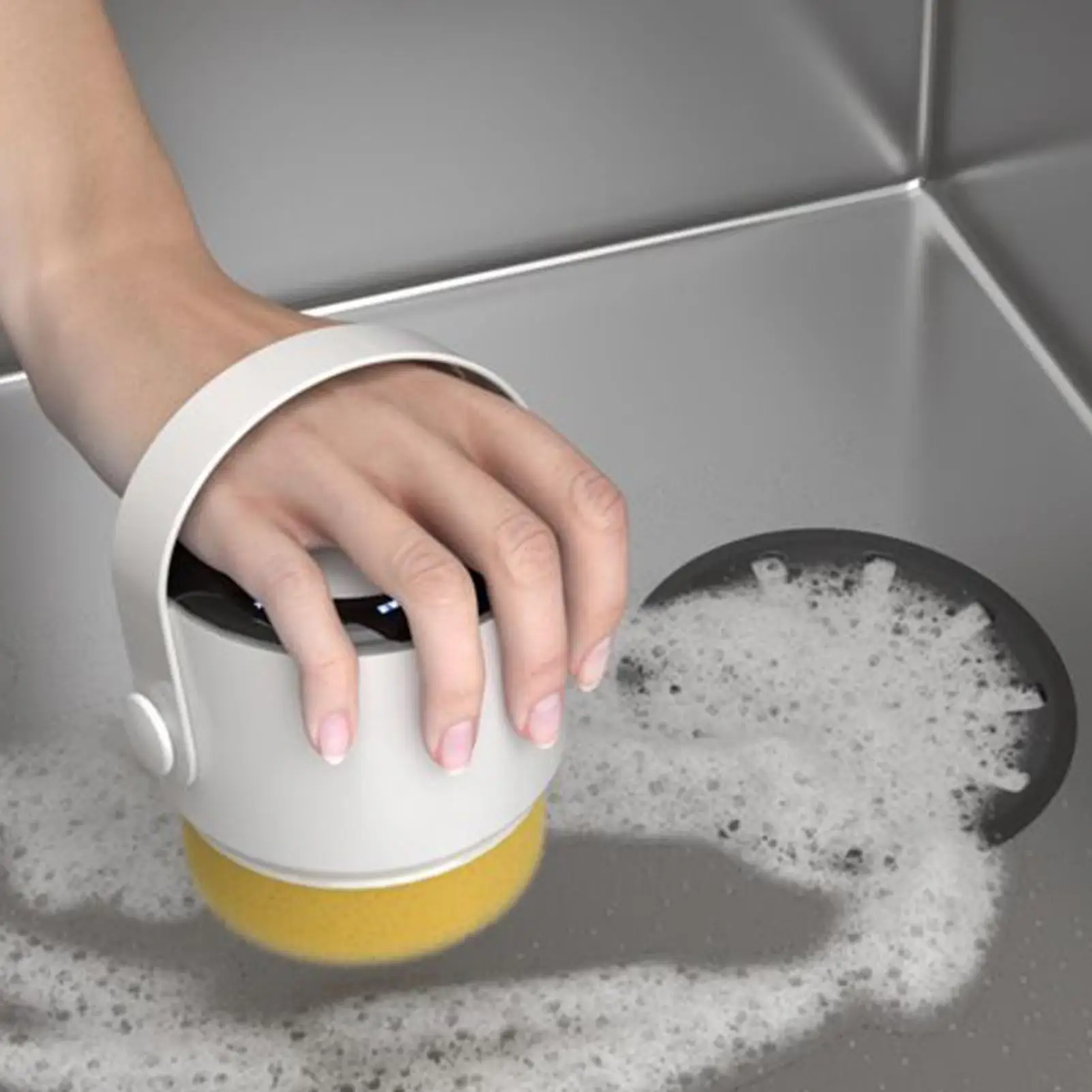 

Electric Cleaning Brush Power Brush 1200mAh Rechargeable Powerful Cordless Automatic Cleaner With 3 Replaceable Heads For