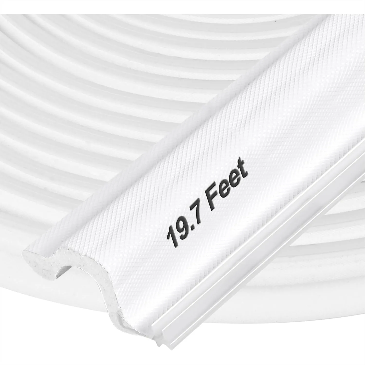 

Kerf Door Weather Stripping 19.7 Ft V-Shaped Door Seal Strip for Large Gap Door Frame Front Door Extra Thick Sealers Replacement