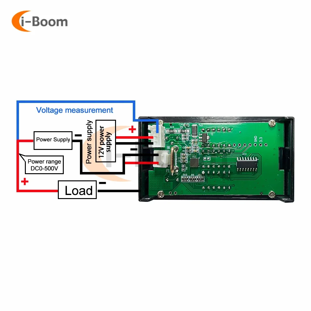 DC 0-500V 10A 5000W High Precision Voltmeter Ammeter Wattmeter Digital Display Voltage Current Meter Power Tester Detector