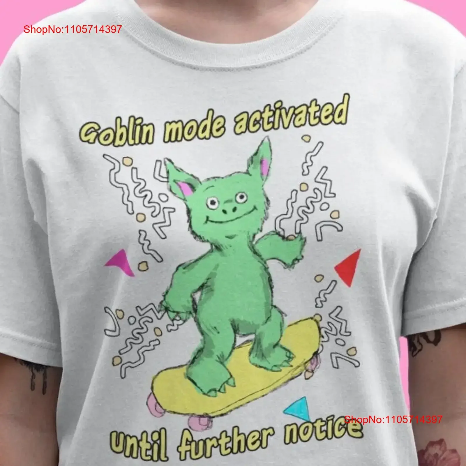 Goblin mode shirt Vintage drawing Weirdly specific Retro 90s kidcore meme Oppossum Cartoon bear vintage Washed